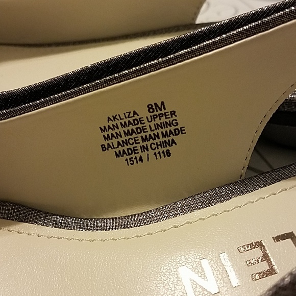 💃HP🎉NIB ANNE KLEIN METALLIC PEEP TOE SLINGBACKS! - Picture 7 of 7